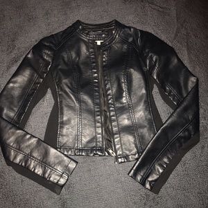 Faux leather jacket